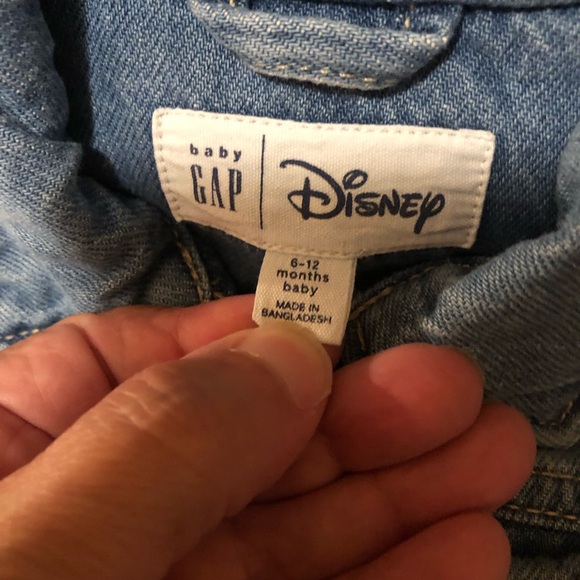 6-12 Month Baby Girl GAP Minnie Mouse Denim Jacket. - Picture 8 of 10